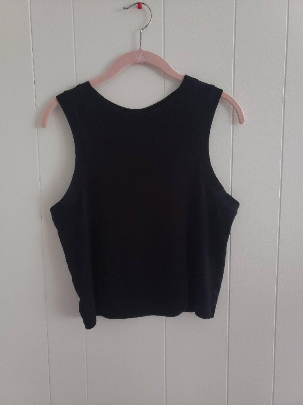 Eye Candy Black Muscle Crop Top Size XL